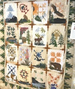 Personalized Northern Forest Quilt Bedding Set for Family Gifts