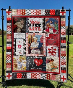 Personalized Nurse Quilt Bedding Set Blanket for Bedroom Decor