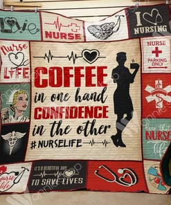 Personalized Nurse Quilt Bedding Set Blanket for Bedroom Decor and Family Gifts