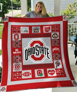 Personalized Ohio State Buckeyes Quilt Bedding Set Blanket - Gifts for Family