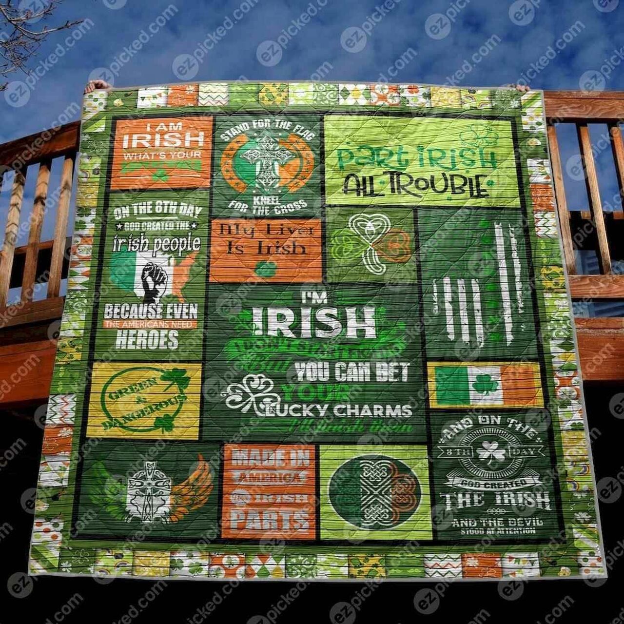 Personalized On The 8Th Day Quilt Bedding Set for Home Decoration and Family Gifts