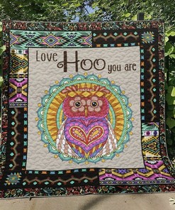 Personalized Owl Hn260623 Quilt Blanket - Gifts for Family Bedroom Decor