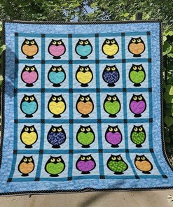 Personalized Owl Ht160719 Quilt Blanket - Great for Bedroom Decoration and Family Gifts