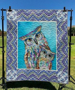 Personalized Owl Quilt Bedding Set - Perfect for Bedroom Decor and Family Gifts