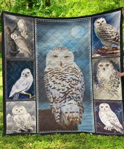 Personalized Owl Xmas Gift Quilt Bedding Set Blanket for Home Decoration and Family Gifts