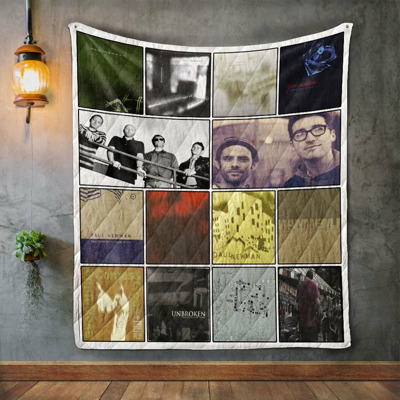 Personalized Paul Newman Album Covers Quilt Bedding Set - Suitable for Home Decoration and Family Gifts
