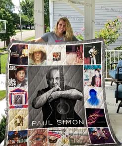 Personalized Paul Simon Quilt Bedding Set Blanket for Home Decor and Picnics, Great Gifts for Family