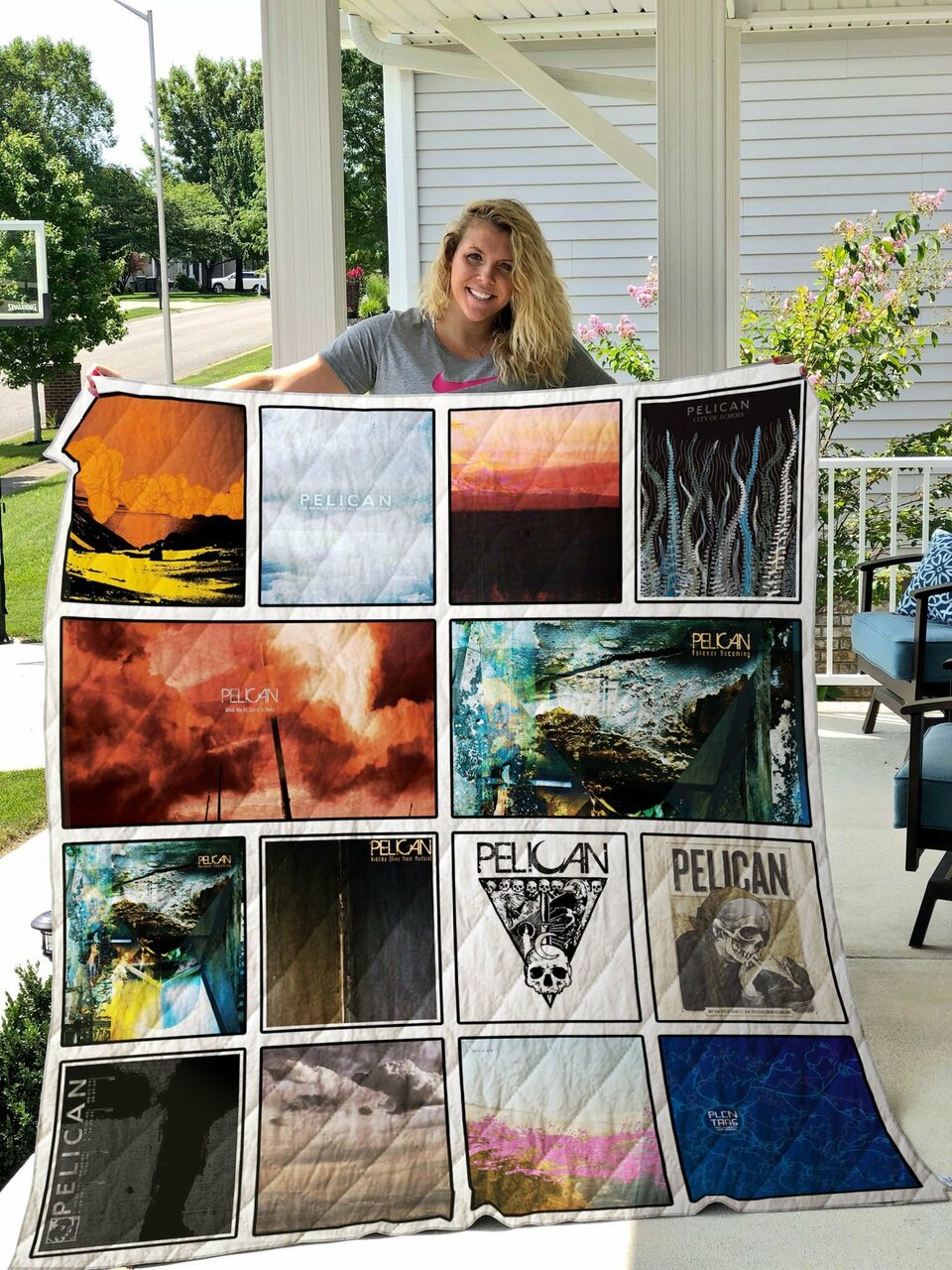 Personalized Pelican Quilt Blanket Bedding Set for Home Decoration