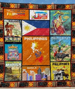 Personalized Philippines Quilt Bedding Set - Perfect for Home Decor and Gift Giving