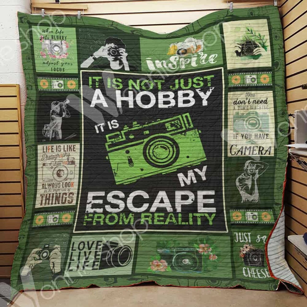 Personalized Photography Quilt Bedding Set Blanket for Home Decor and Picnics, Great Gifts for Family