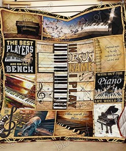 Personalized Piano Quilt Bedding Set Blanket for Home Decoration & Picnic, Great Gifts for Family