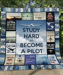Personalized Pilot Quilt Bed Set Blanket - Great for Bedroom Decoration and Family Gifts