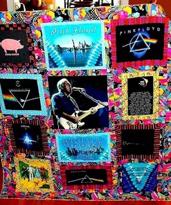 Personalized Pink Floyd Quilt Blanket Bedding Set, Ideal for Home Decoration and Family Gifts