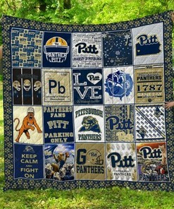 Personalized Pittsburgh Panthers Quilt Blanket Bedding Set - Gifts for Family