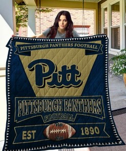 Personalized Pittsburgh Panthers Quilt Blanket Bedding Set - Suitable for Home Decoration and Family Gifts