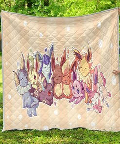 Personalized Pokemons Funny Gift Quilt Bedding Set, Perfect for Fans and Family Gifts