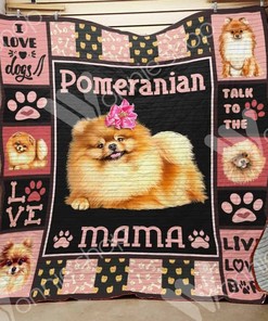 Personalized Pomeranian Dog Quilt Bedding Set for Home Decoration and Family Gifts