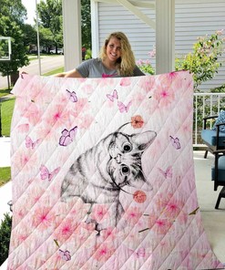Personalized Pug Look Back Quilt Bedding Set Blanket for Home Decoration, Great for Bedroom Decor and Family Gifts
