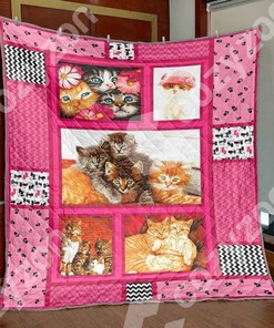 Personalized Pug Quilt Bedding Set Blanket with Coffee and Puggy Design for Home Decoration and Gifts
