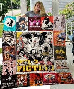 Personalized Pulp Fiction Quilt Blanket - Gifts for Family Bedroom Decor