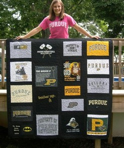 Personalized Purdue Boilermakers Quilt Blanket Bedding Set - Great for Bedroom Decoration and Family Gifts