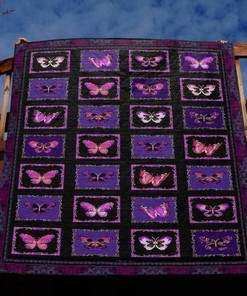 Personalized Purple Paradise Quilt Bed Set Blanket - Gifts for Family and Bedroom Decor