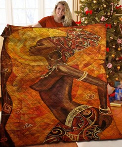 Personalized Quilt Bedding Set with Africa Girl Design, Suitable for Home Decoration and Family Gifts