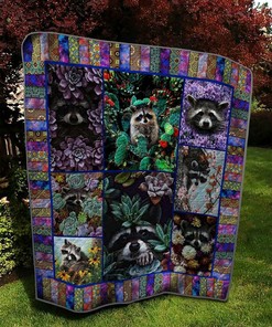 Personalized Raccoon The Post Quilt Bedding Set Blanket - Great for Bedroom Decor and Family Gifts