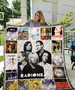Personalized Radiohead Albums Quilt Bedding Set - Great for Bedroom Decor and Family Gifts