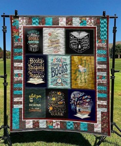 Personalized Reading Quilt Blanket Bedding Set for Home Decoration