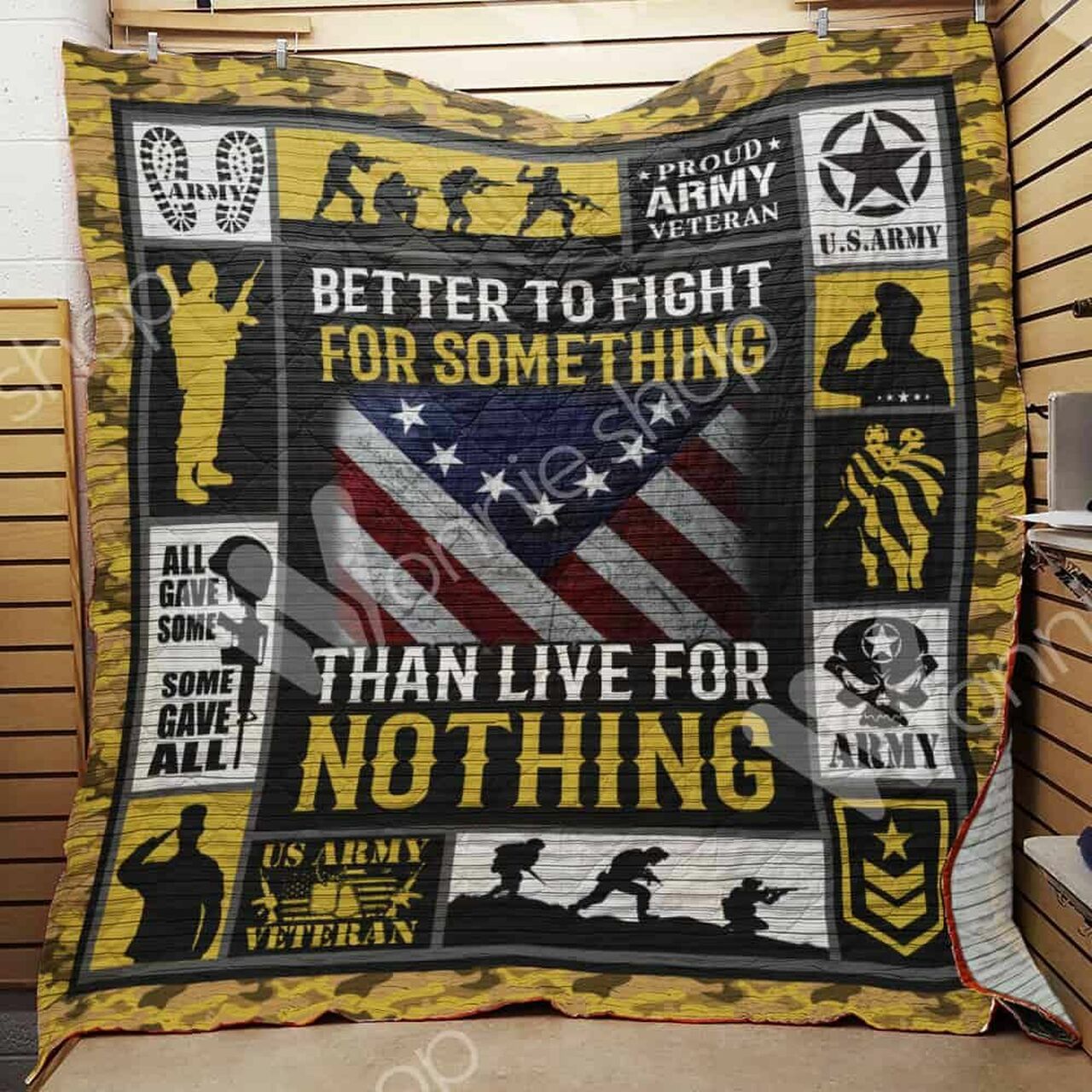 Personalized Remember Veteran Quilt Blanket Bedding Set - Great Gifts for Family