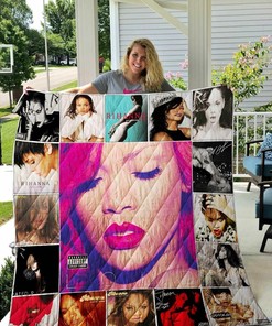Personalized Rihanna Quilt Bedding Set Blanket for Family Gifts