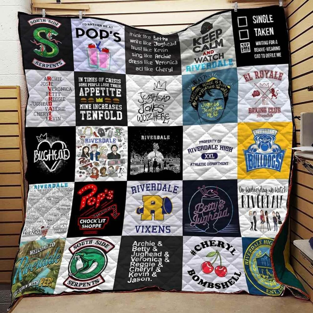 Personalized Riverdale Collage Quilt Bedding Set, Great for Bedroom Decoration and Gifts for Fans