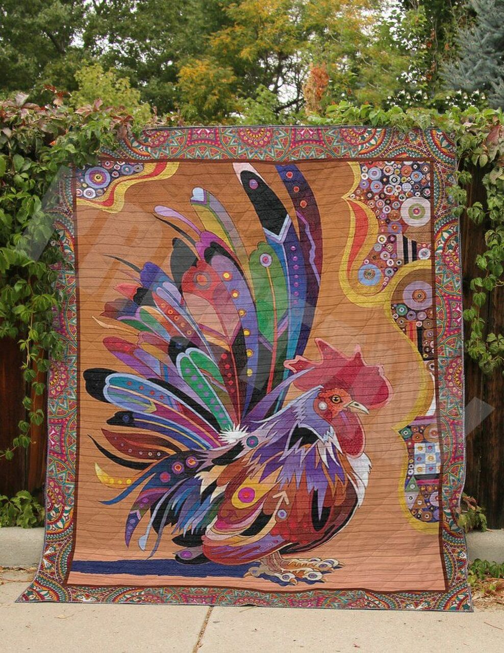 Personalized Rooster Quilt Bedding Set Blanket - Perfect Gifts for Family and Bedroom Decor