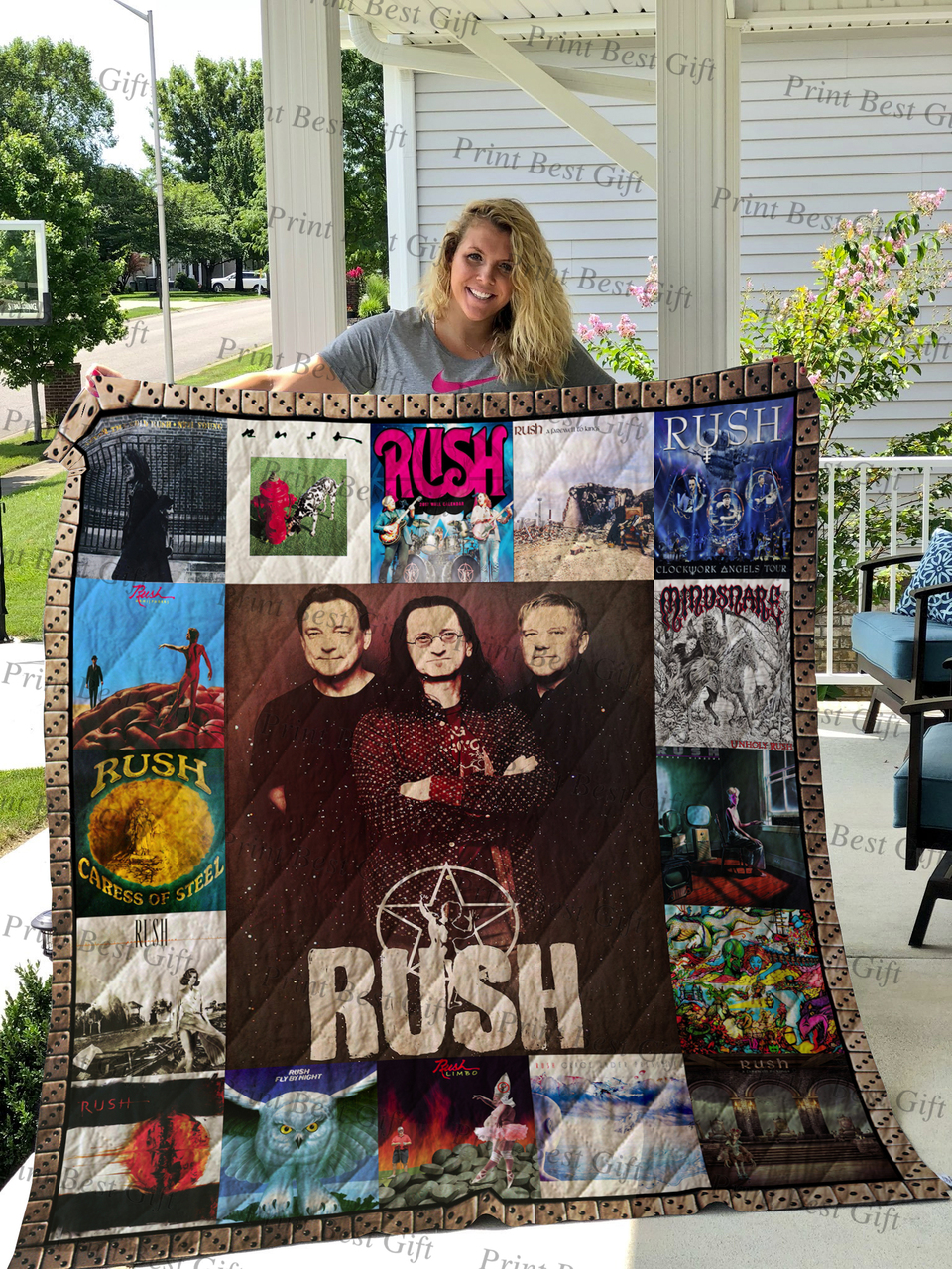 Personalized Rush Albums Cover Quilt Bedding Set - Gifts for Fans and Family