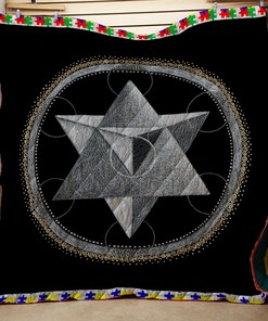 Personalized Sacred Geometry Quilt Bedding Set for Bedroom Decor