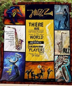 Personalized Saxophone Lover Quilt Bedding Set - Great Gifts for Family