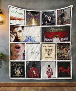 Personalized Say Anything Album Covers Quilt Blanket Bedding Set for Home Decoration