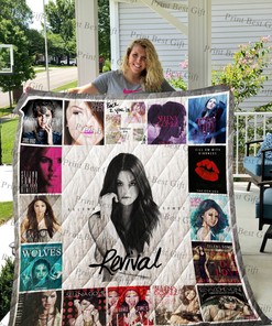 Personalized Selena Gomez Albums Cover Poster Quilt Bedding Set - Great for Bedroom Decoration and Family Gifts