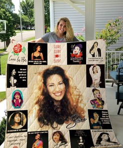 Personalized Selena Quilt Bed Set Blanket - Perfect for Fans and Family Gifts