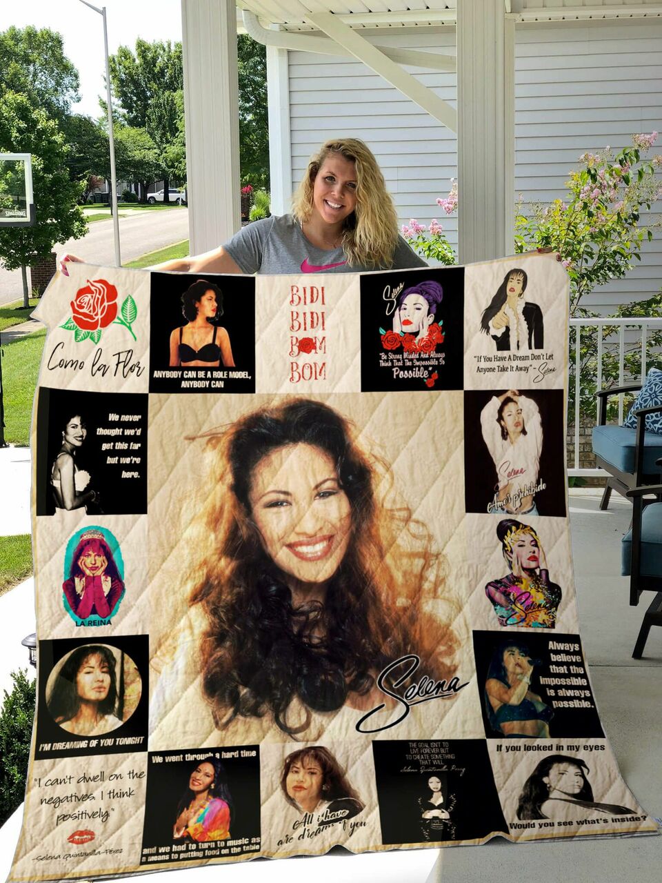 Personalized Selena Quilt Bed Set Blanket - Perfect for Fans and Family Gifts