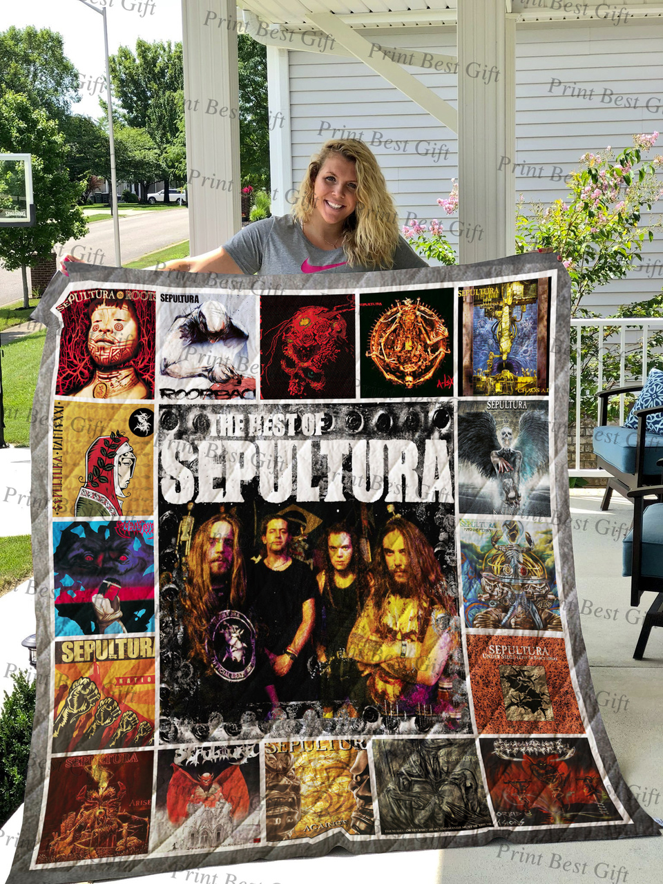 Personalized Sepultura Albums Quilt Bedding Set - Suitable for Home Decoration