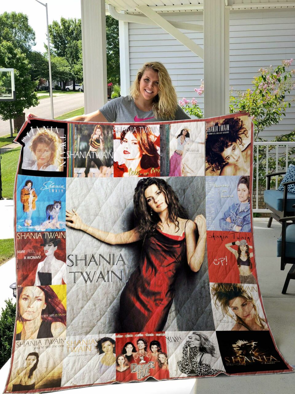 Personalized Shania Twain Quilt Bedding Set - Gifts for Fans