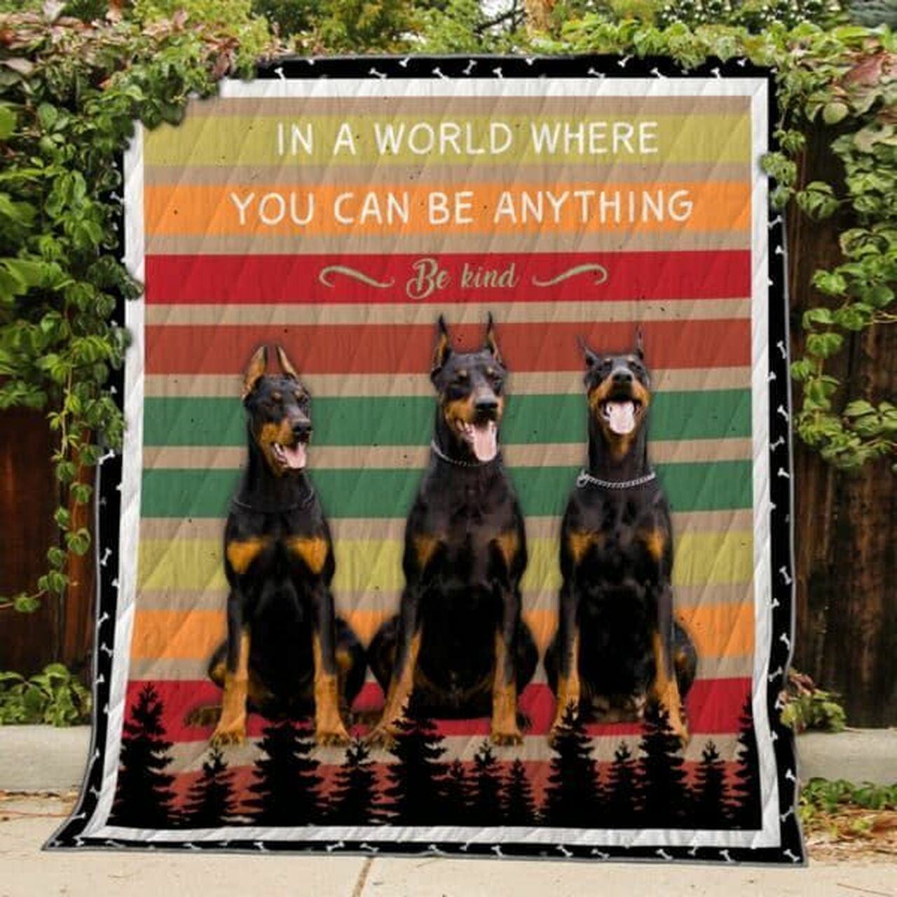Personalized Shetland Sheepdog Because Of You Quilt Bedding Set - Great for Bedroom Decoration and Family Gifts