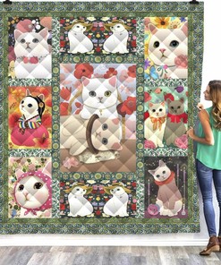 Personalized Shih Tzu Lla La Lay Quilt Bedding Set - Great for Bedroom Decoration and Family Gifts