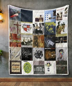 Personalized Simple Minds Album Covers Quilt Blanket Bedding Set for Home Decoration