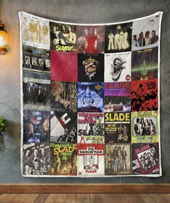 Personalized Slade Album Covers Quilt Bedding Set Blanket for Home Decoration and Gifts