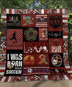 Personalized Soccer VM270525 Quilt Bed Set Blanket - Great for Bedroom Decoration and Family Gifts