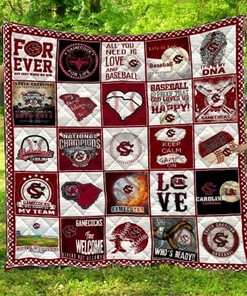Personalized South Carolina Gamecocks Quilt Blanket - Gifts for Family and Home Decor