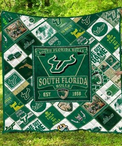Personalized South Florida Bulls Quilt Blanket Bedding Set - Gifts for Fans and Family